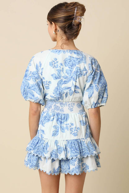 Ember Floral Smocked Romper