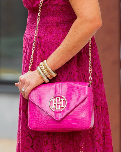 Isabella Crossbody Hot Pink EC