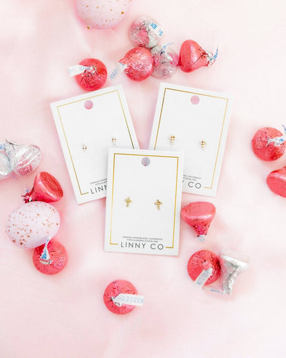 Screwback Stud Earrings - Janie Pearl