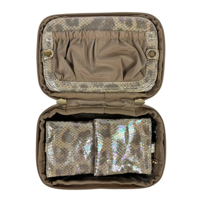 Littmini • Lighted Mirror Case • Glimmer Leopard