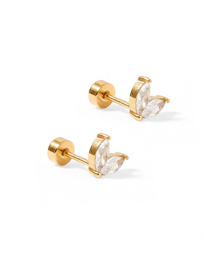 Screwback Stud Earrings - Nova Gold