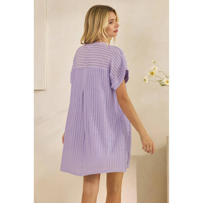 Texture Knit Mini Dress