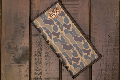 MSU Bulldogs Men's Secretary Old School Camo Leather Wallet.