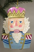 3.75x.75x5.25" Metal Nutcracker Ornament