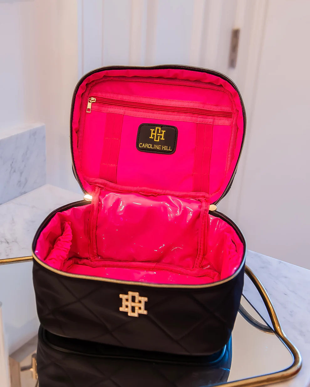 Hampton Train Case Black Nylon