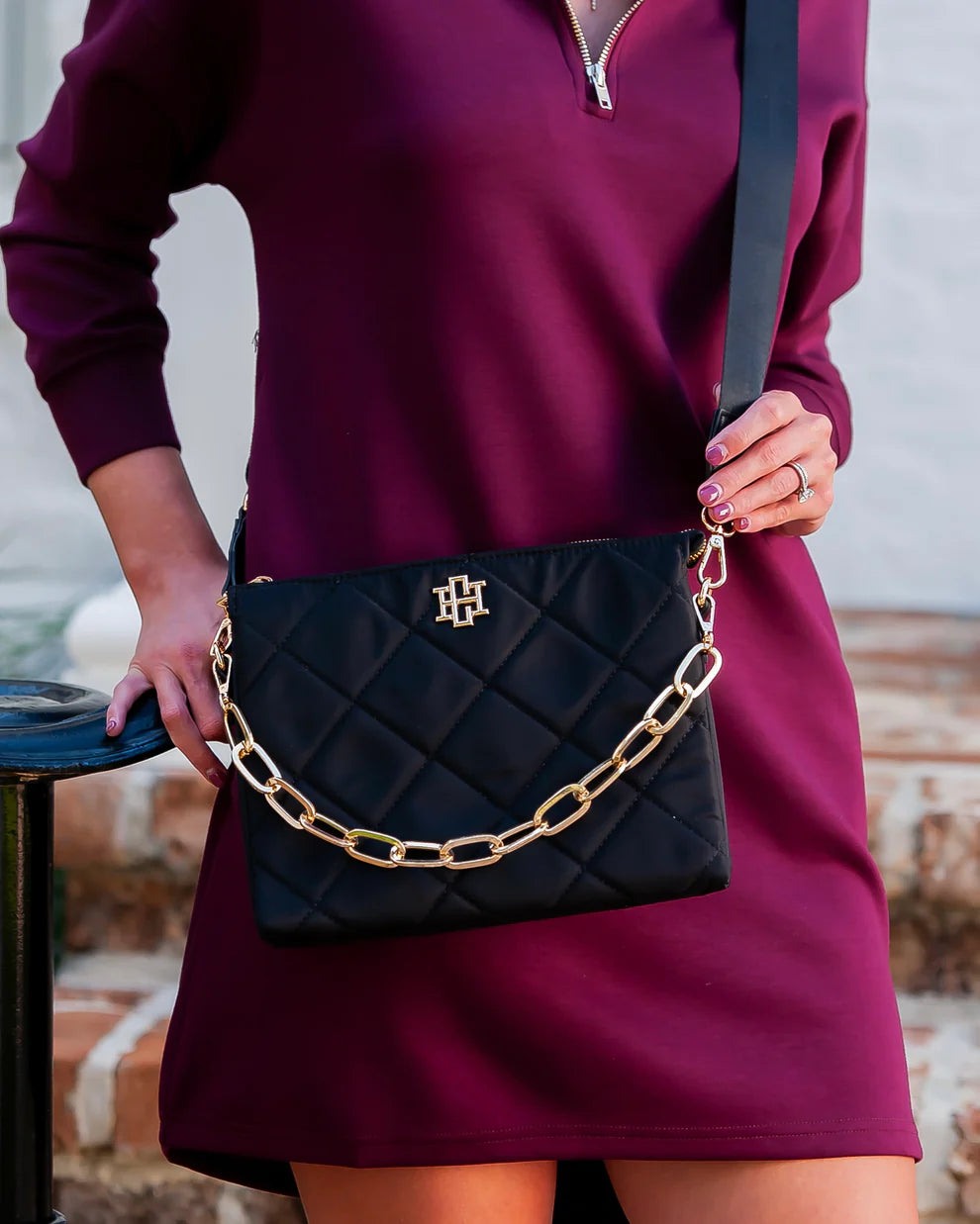 Ariana Crossbody Black Nylon